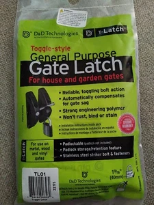 Gate Latch house and garden gates T- Latch General Purpose TL01 - Picture 1 of 4