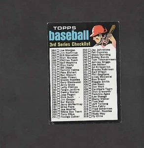 1971 Topps #206 3rd Series Checklist ***Unmarked*** - Picture 1 of 2