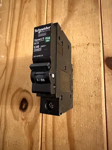 Schneider 40A QO140VSC10 Typ C C40 Single 1-polig MCB 10KA 240V SQUARE D - Bild 1 von 4