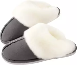 Women Slippers with Memory Foam, Fuzzy Warm Bedroom House Shoes, Fluffy Winter I - Picture 1 of 12