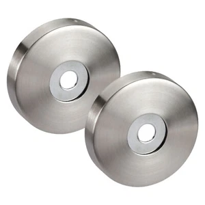 Pull Handle Rose Pair 50 x 10mm 19mm - Satin Stainless Steel - Picture 1 of 1