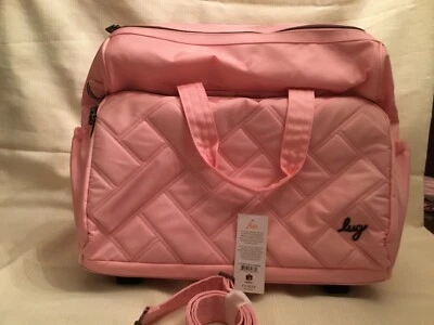 NUEVO CON ETIQUETAS LUG Locomotion Ultra X bolsa de viaje con ruedas - rosa burbuja Foto 1 de 4