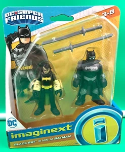 DC Imaginext Black Bat & Ninja Batman Actionfiguren 2er Pack - Bild 1 von 2