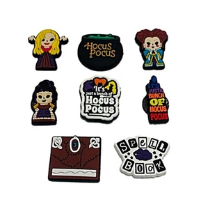 Hocus Pocus Themed Set of 8 Fridge PVC 1" Tall Magnets - Picture 1 of 1