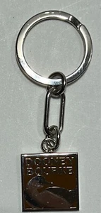 Vintage Dooney & Bourke Chromo Logo Key Chain Ring Fob - Picture 1 of 3