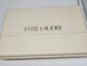 Vintage ESTEE LAUDER Hartplastik Schminkkoffer SPIEGELBOX weiß leer - Bild 1 von 6