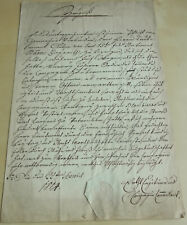 Certificate Wars of Liberation St. Die 1814 for Acc. Cloeter (15.
