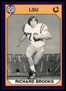 1990 LSU Collegiate Collection Football Card Richard Brooks #141 TW15244