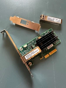Mellanox ConnectX-3 PCIe x4 NIC 10GBe SFP+ CX311A inkl 10GB HP Gbic 455885-001