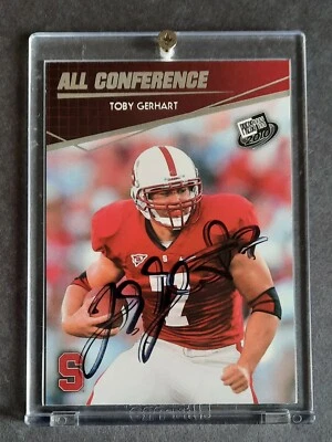 2010 PRESS PASS Toby Gerhart ROOKIE AUTOGRAPH #78 All Conf.  STANFORD VIKINGS RC - Image 1 of 2