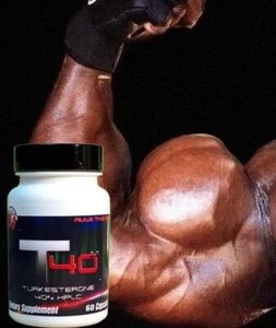 T40 2.0 TURKESTERONE - AGMATINE SULFATE - BODYBUILDING SUPPLEMENTS 60 Day Supply - Picture 1 of 3