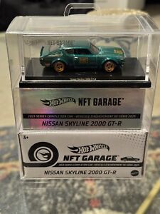 Hot Wheels RARE NFTGarage Series Nissan Skyline 2000 GT-R  🔥VVHTF 🔥 #192/ 1000