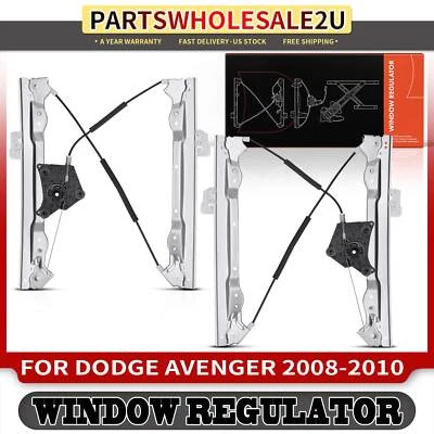 2 регулятора стекла без двигателя для Dodge Avenger 2008-2010 передний левый и правый - Изображение 1 из 4