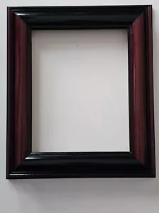 Schwarz/Braun Holz Bilderrahmen passt 8”x10” 2" Breite KOSTENLOSER VERSAND  - Bild 1 von 3