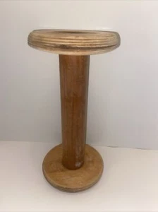 Antique Primitive Vintage Wood Textile Mill Yarn Thread Spool 11” - Picture 1 of 6