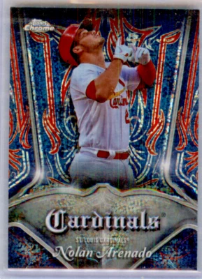 2022 Topps Chrome Pinstriped Nolan Arenado #P-4 ST LOUIS CARDINALS - Image 1 of 2