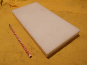 BLANCO HDPE BAR lámina de plástico mecanizable stock 1"" x 6"" x 12"" de largo - Imagen 1 de 1