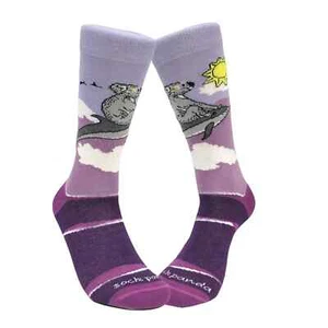Nuevo calcetín para mujer Koala Riding a Dolphin talla 9-11 Calcetín Panda Moda - Imagen 1 de 4