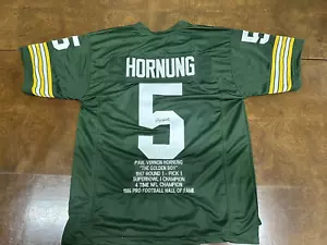 Paul Hornung Signed Packers XL Embroidered Jersey JSA COA-WPP111448 - Picture 1 of 5