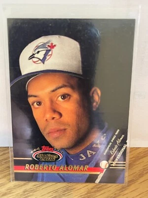 1993 Topps Stadium Club Baseball Roberto Alomar Toronto Blue Jays #142 - Image 1 of 2