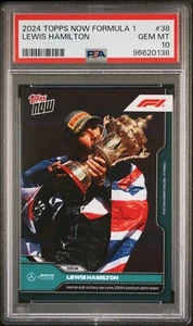 2024 Topps Now Formula 1 38 Lewis Hamilton 150th Podium with Mercedes PSA 10 - Picture 1 of 2