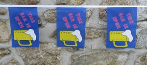 This Bar is Open Flag Bunting - 6m With 20 Flags - Picture 1 of 3