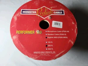 Monster Prolink-Perfromer 500 Digilink MIDI (P500-MIDI) cavo 250 piedi NUOVO - Foto 1 di 5