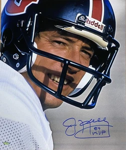Jim Kelly Signed 16x20 Houston Gamblers USFL Photo 84 MVP Steiner Sports Holo - Picture 1 of 5