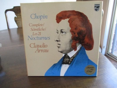 CLAUDIO ARRAU / CHOPIN NOCTURNES / PHILIPS 6747 485 HOLLAND 2XLP BOX NM $27.95 - Image 1 of 4