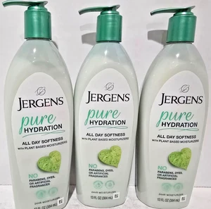 Menge 3 Jergens Pure Hydration Lotion pflanzliche Feuchtigkeitscremes 13 oz NEU - Bild 1 von 2