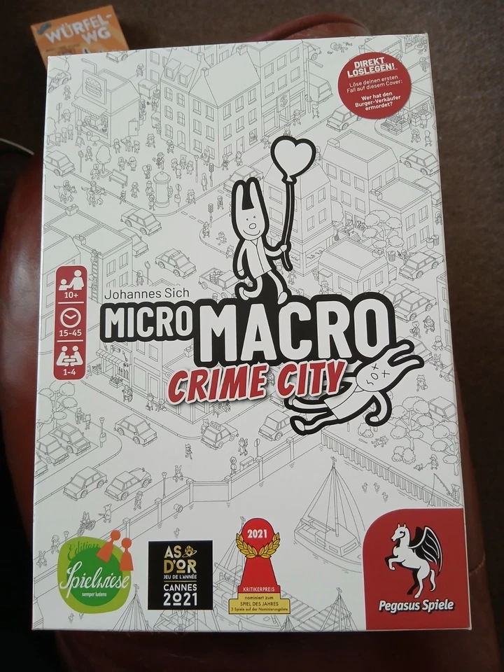 MicroMacro Micro Macro Crime City Board Game German Writing BNIB Ideal Xmas - Image 1 of 3