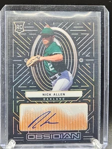 2022 Panini Chronicles Obsidian Auto Nick Allen RC - Oakland Athletics #43/50 - Bild 1 von 2