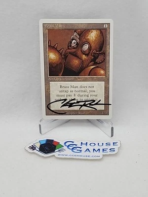 MTG Signed Brass Man Christopher Rush Gen 2B Signature Revised #A Magic CCGHouse - Image 1 of 4