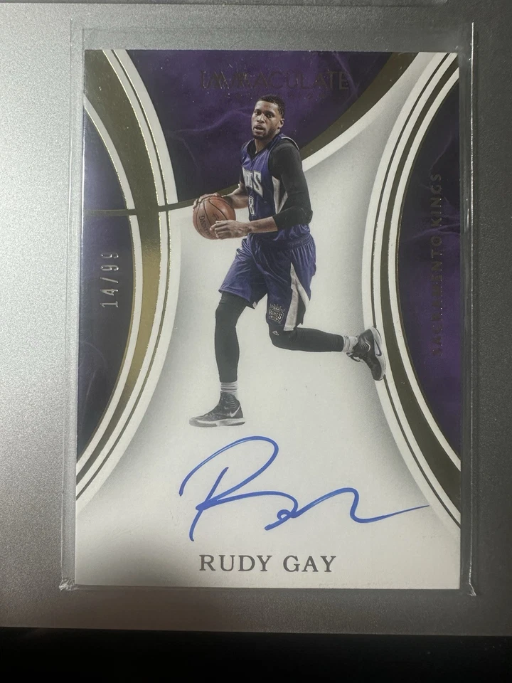 2015-16 PANINI IMMACULATE COLLECTION RUDY GAY AUTO 14/99!! - Image 1 of 1