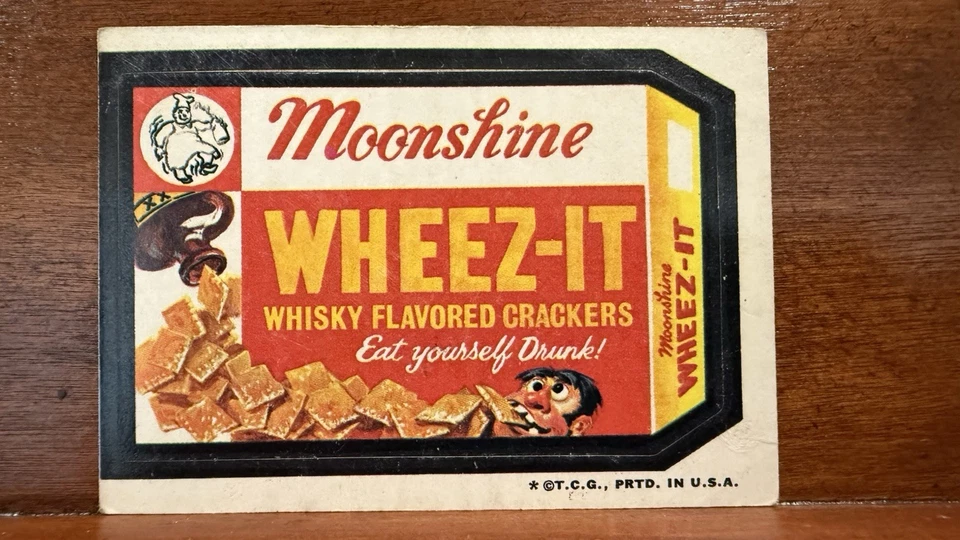 Topps Wacky Packages Wheez-It 3rd Series 1973 Sticker Vintage Original - Image 1 of 2