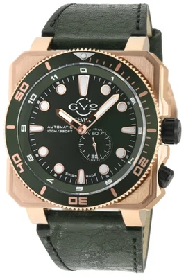 GV2 by Gevril Men's 4553 XO Submarine Swiss Automatic Date Rose Gold IP Watch - Image 1 of 4