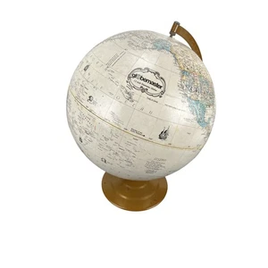 Vintage Globemaster 12 Zoll Weltkugel Metallsockel alte Karte Schule Büro Deko - Bild 1 von 7