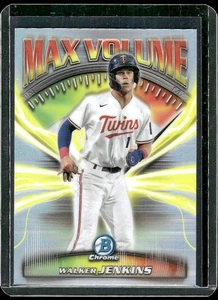 2025 Bowman Chrome Walker Jenkins Max Volume #MV-4 Minnesota Twins - Picture 1 of 2