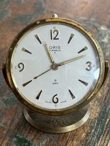 Oris Reisewecker 8. Tage Werk Mid Century Swiss Made 7 Jewels - Foto 1 di 7