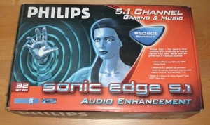 Philips Psc605 Sonic Edge 5.1 Q Sound Card PCI Used - Afbeelding 1 van 2