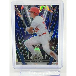 2024 Leaf Metal Baseball Bryce Rainer Blue Lava Refractor 7/10 SP XRC Tigers - Picture 1 of 2