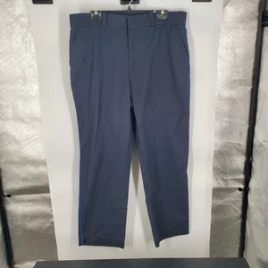 Horace Small Pants Mens 38R Navy Uniform Dress Trousers Blue Stripe Police EMS - Picture 1 of 12