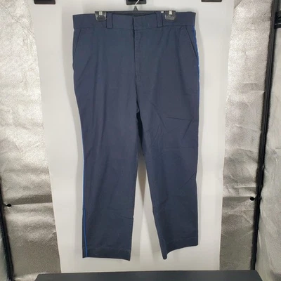Horace Small Pants Mens 38R Navy Uniform Dress Trousers Blue Stripe Police EMS - Image 1 of 4
