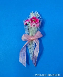 Vintage Barbie Doll Sized Flower Bouquet Near Mint ~ 1960's - Picture 1 of 3