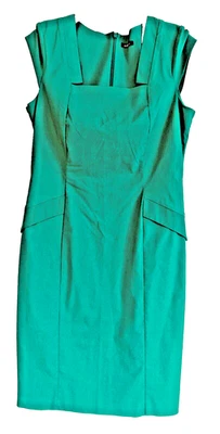 Vestido ROMANO Bodycon Reino Unido 12 Verde Esmeralda Manga Elástica Decote Recortado Novo sem etiquetas - Imagem 1 de 4