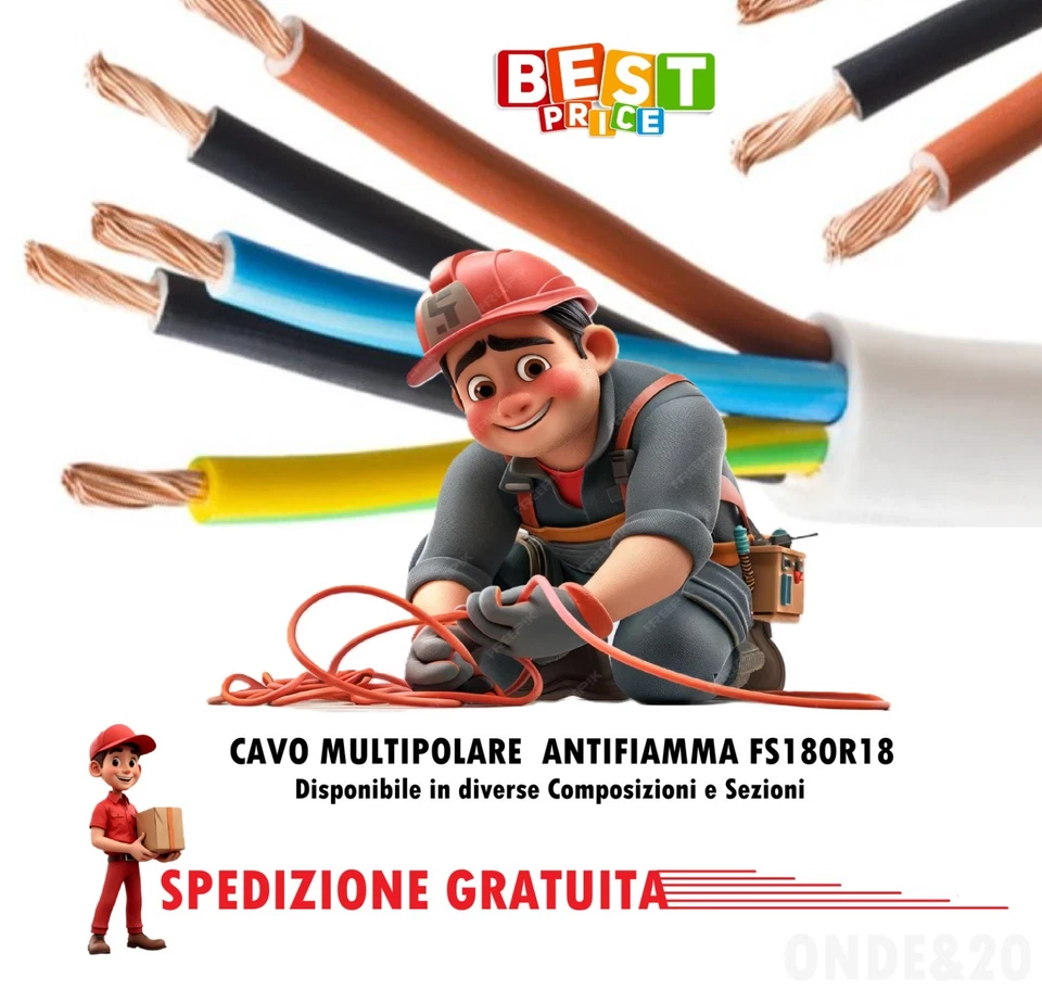 Cavo Multipolare CPR FS18OR18 in diverse composizioni e sezioni - Immagine 1 di 1