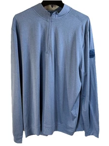 Johnnie O Performance Camicia Uomo Grande Blu 1/4 Zip Elasticizzata Hoag Classic Golf - Foto 1 di 10