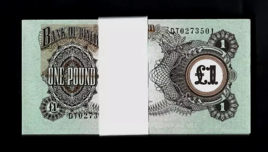 BIAFRA £1 POUND P-5 1968-1969 x 100 Pcs BUNDLE Pack Lot NON EXIST COUNTRY NOTE - Image 1 of 4