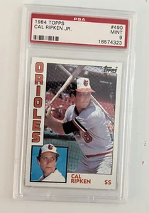 1984 TOPPS #490 CAL RIPKEN JR. ORIOLES HOF PSA 9 - Picture 1 of 2
