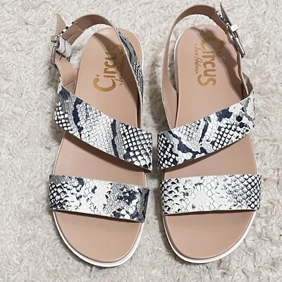 Sandalias de plataforma Circus by Sam Edelman Nadine con estampado de serpiente talla 8,5 Foto 1 de 4